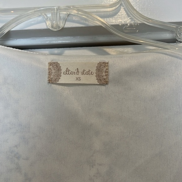 Altar'd State blue and White Flutter Sleeve Mini Sundress size XS. - Picture 2 of 7